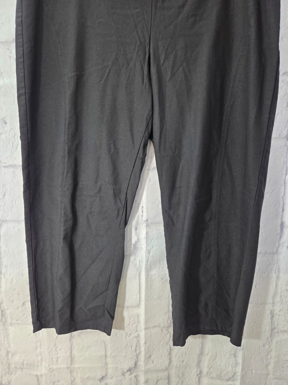 Simply Vera VeraWang Extra Large Black Comfort Band Pull On Straight Leg Pants - Picture 3 of 9